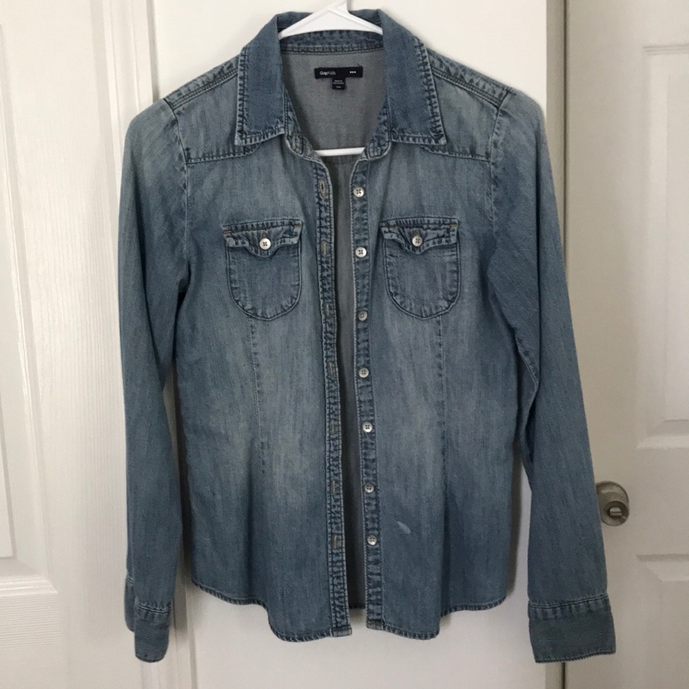 Gap kids XXL denim long sleeve